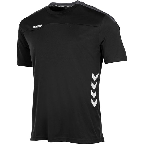 Hummel Valencia T-Shirt Heren - Zwart / Antraciet