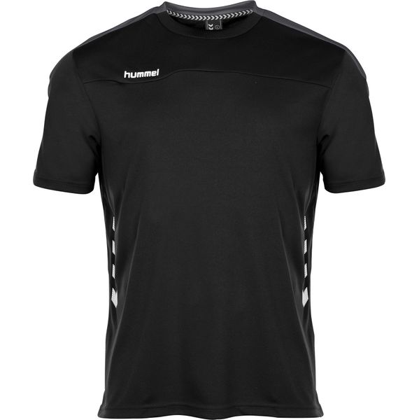 Hummel Valencia T-Shirt Heren - Zwart / Antraciet