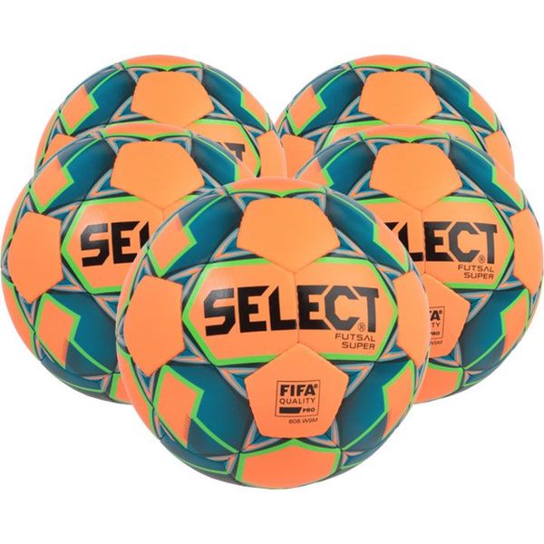 Select Futsal Super Tb V22 5X Ballenpakket - Oranje