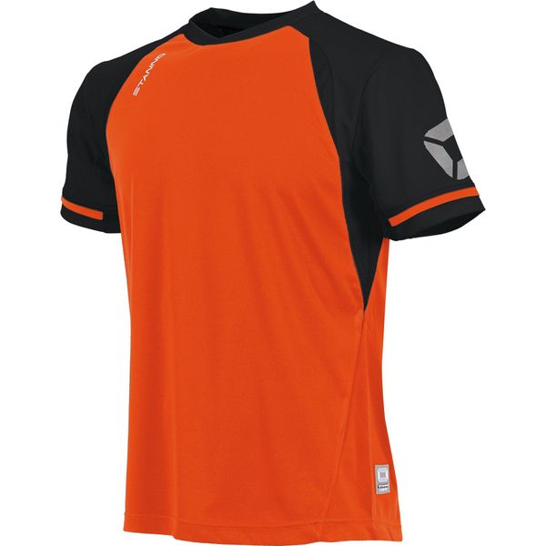 Stanno Liga Shirt Korte Mouw Kinderen - Shocking Orange / Zwart