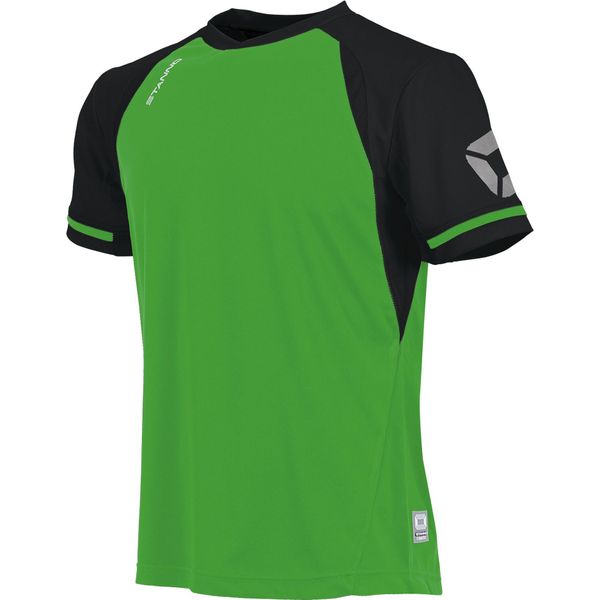 Stanno Liga Shirt Korte Mouw Kinderen - Bright Green / Zwart