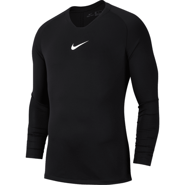 masker Graden Celsius voetstappen Nike Park First Layer Shirt Lange Mouw voor Kinderen | Zwart | Teamswear