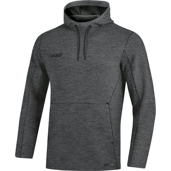 Jako Premium Basics Sweater Met Kap Heren - Antraciet Gemeleerd