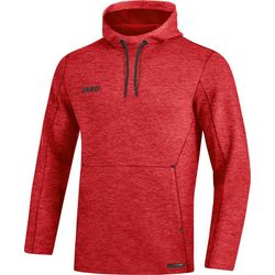 Voorvertoning: Jako Premium Basics Sweater Met Kap Heren - Rood Gemeleerd