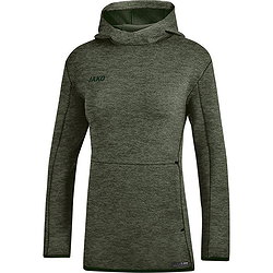 Jako Premium Basics Sweat À Capuchon Femmes - Kaki Mélange