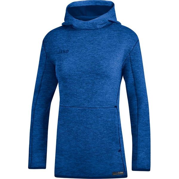Jako Premium Basics Sweater Met Kap Dames - Royal Gemeleerd