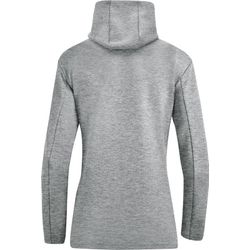 Voorvertoning: Jako Premium Basics Sweater Met Kap Dames - Grijs Gemeleerd