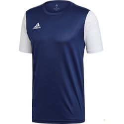 Voorvertoning: Adidas Estro 19 Shirt Korte Mouw Kinderen - Marine / Wit
