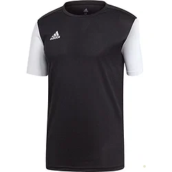 Adidas Estro 19 Maillot Manches Courtes Enfants - Noir / Blanc