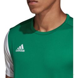 Présentation: Adidas Estro 19 Maillot Manches Courtes Hommes - Vert / Blanc