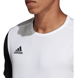 Présentation: Adidas Estro 19 Maillot Manches Courtes Hommes - Blanc / Noir