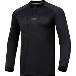 Jako Scheidsrechtersshirt Lange Mouw Heren - Zwart