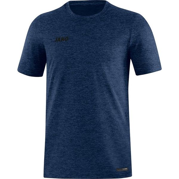Jako Premium Basics T-Shirt Heren - Marine Gemeleerd