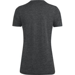 Voorvertoning: Jako Premium Basics T-Shirt Dames - Antraciet Gemeleerd