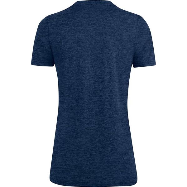 Jako Premium Basics T-Shirt Dames - Marine Gemeleerd