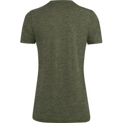 Voorvertoning: Jako Premium Basics T-Shirt Dames - Kaki Gemeleerd