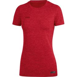 Voorvertoning: Jako Premium Basics T-Shirt Dames - Rood Gemeleerd