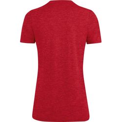 Voorvertoning: Jako Premium Basics T-Shirt Dames - Rood Gemeleerd