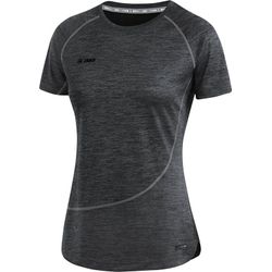 Voorvertoning: Jako Active Basics T-Shirt Dames - Zwart Gemeleerd