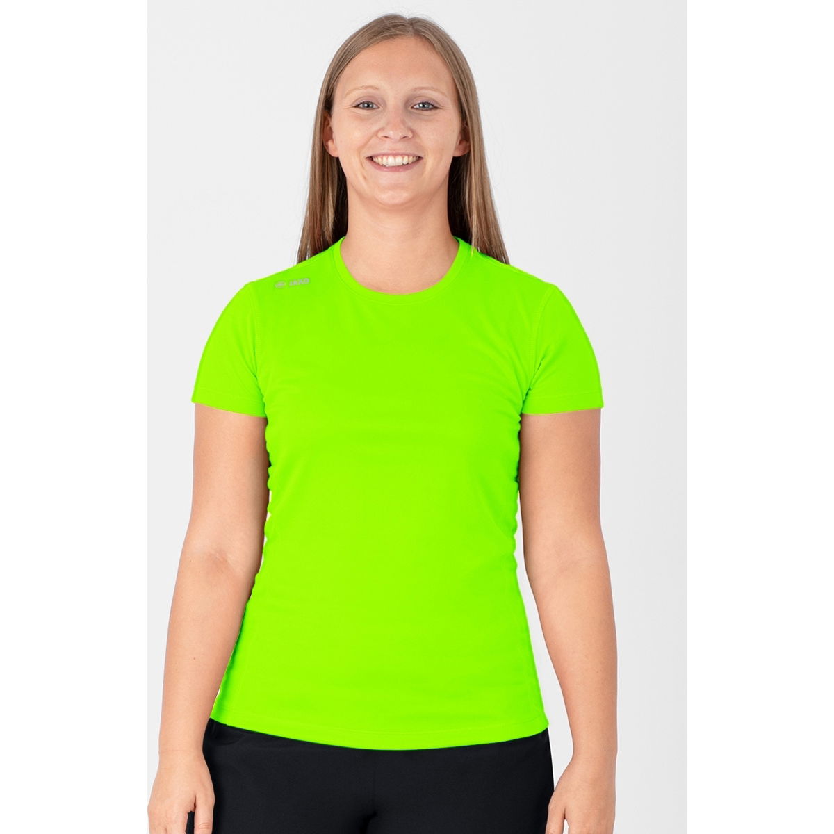 Jako Run 2.0 T Shirt voor Dames Fluo Groen Teamswear