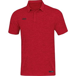 Jako Premium Basics Polo Femmes - Rouge Mélange