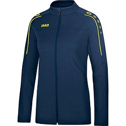 Jako Classico Trainingsvest Vrije Tijd Dames - Nachtblauw / Citroen