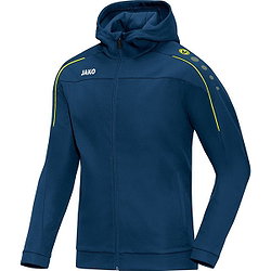 Jako Classico Sweat À Capuche Femmes - Bleu Nuit / Citron