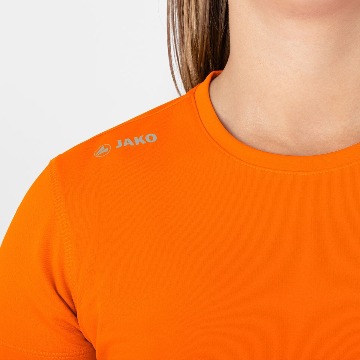 Jako Run 2.0 T Shirt voor Dames Fluo Oranje Teamswear