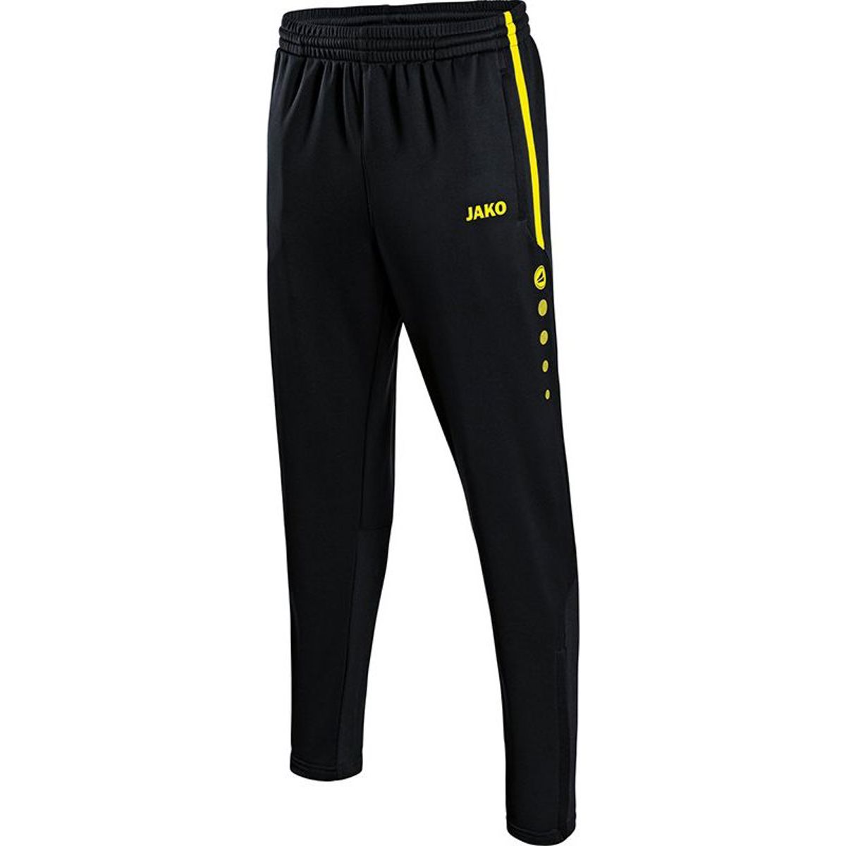 Jako Active Trainingsbroek voor Heren | Zwart - Fluogeel | Teamswear