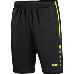 Jako Active Trainingsshorts Kinder - Schwarz / Neongelb
