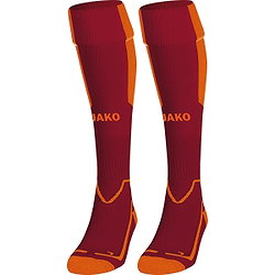 Jako Lazio Chaussettes De Football - Rouge Vin / Orange Fluo