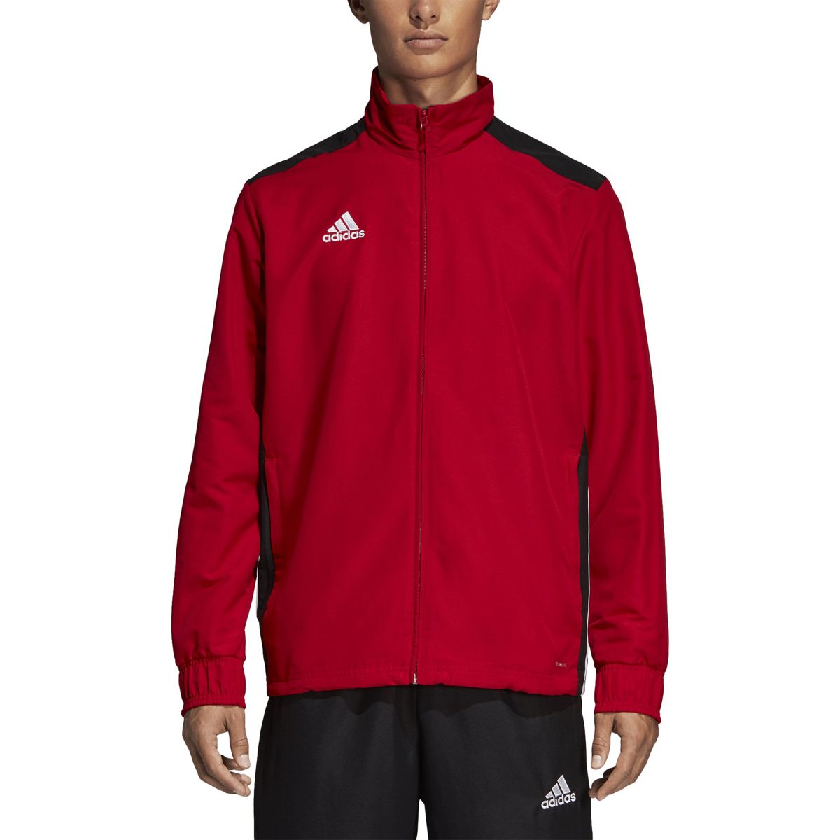 Adidas Regista 18 Trainingsvest Vrije Tijd voor Heren | Rood - Zwart |  Teamswear
