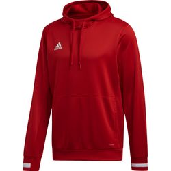 Voorvertoning: Adidas Team 19 Sweater Met Kap Heren - Rood / Wit