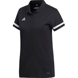 Voorvertoning: Adidas Team 19 Polo Dames - Zwart / Wit