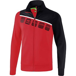 Erima 5-C Polyesterjack Heren - Rood / Zwart / Wit