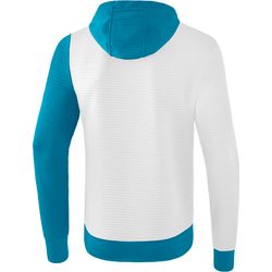 Voorvertoning: Erima 5-C Sweatshirt Met Capuchon Kinderen - Wit / Oriental Blue / Colonial Blue
