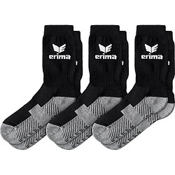 Erima Lot De 3 Paires De Chaussettes De Sport - Noir