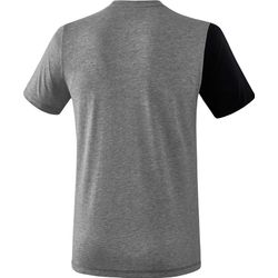 Présentation: Erima 5-C T-Shirt Hommes - Noir / Grey Melange / Blanc