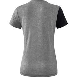 Voorvertoning: Erima 5-C T-Shirt Dames - Zwart / Grey Melange / Wit