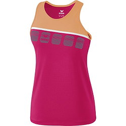 Erima 5-C Tanktop Dames - Love Rose / Peach / Wit