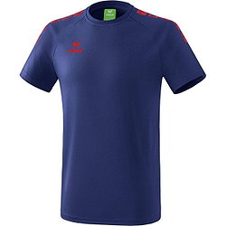 Erima Essential 5-C T-Shirt Kinderen - New Navy / Rood
