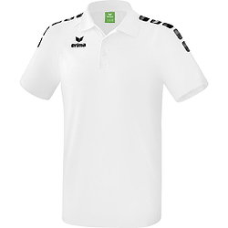 Erima Essential 5-C Polo Enfants - Blanc / Noir