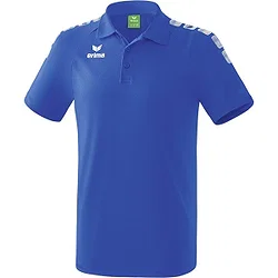 Erima Essential 5-C Polo Hommes - Blanc / New Royal