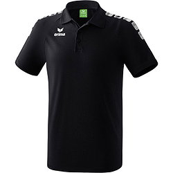 Erima Essential 5-C Polo Herren - Schwarz / Weiß