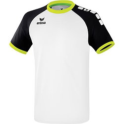 Erima Zenari 3.0 Shirt Korte Mouw Kinderen - Wit / Zwart / Lime Pop