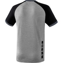 Voorvertoning: Erima Zenari 3.0 Shirt Korte Mouw Heren - Grey Melange / Zwart / Donkergrijs
