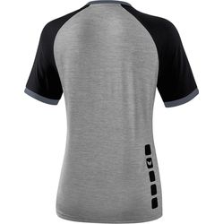 Voorvertoning: Erima Zenari 3.0 Shirt Korte Mouw Dames - Grey Melange / Zwart / Donkergrijs