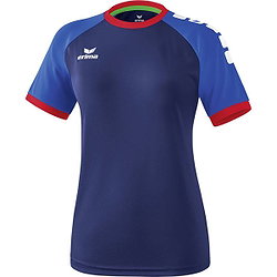 Erima Zenari 3.0 Trikot Kurzarm Damen - New Navy / New Royal / Rot