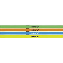 Erima Set Van 4 Haarbanden - Green / Neon Oranje / Curaçao / Neongeel