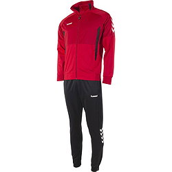 Hummel Authentic Trainingspak Polyester Kinderen - Rood / Zwart